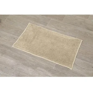 Alfombra Baño Microfibra Liso – Beige