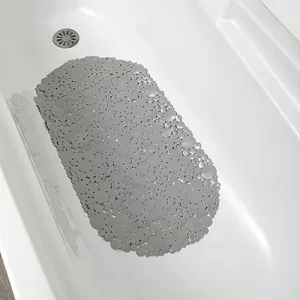 Alfombra Baño PVC Burbuja – Gris Perla