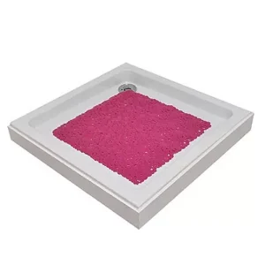 Alfombra Baño PVC Burbuja – Fucsia