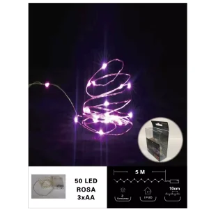 Cadena de Luz 50L Rosa