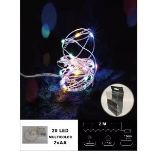 Cadena Alambre de Luz 20L Color