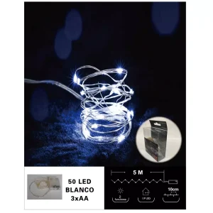 Cadena Alambre de Luz 50L Blanco