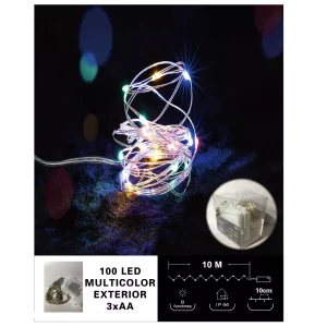 Cadena Alambre de Luz 100L Color