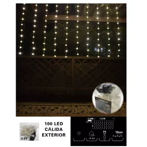 Cortina de Luz Bolas 100L Cálida
