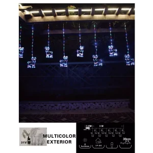 Cortina de Luz Ciervo 200L Color