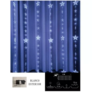 Cortina de Led C/Estrella Blanca