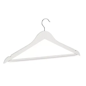 Set 3 Perchas Madera Blanca