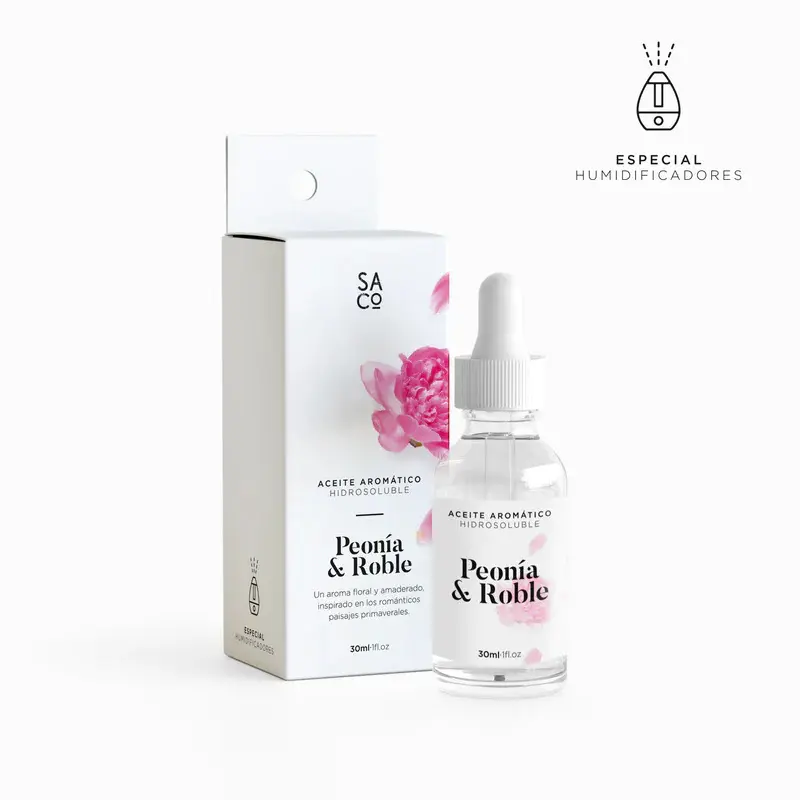 Aceite Aromático Hidrosoluble Peonía y Roble
