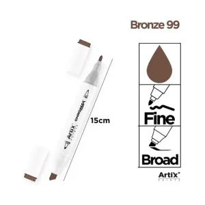 Rotulador Doble Punta Bocetos 99 Bronce
