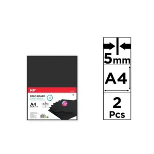 Cartón Pluma A4 Negro 2U