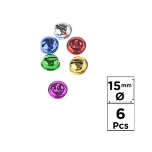 Cascabel Colores 15MM 6U