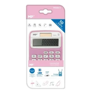 Calculadora Solar y Pilas Rosa