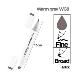 Rotulador Doble Punta Bocetos WG8 Warm Grey
