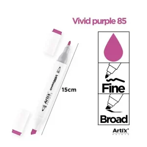 Rotulador Doble Punta Bocetos 85 Vivid Purple