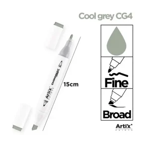 Rotulador Doble Punta Bocetos CG4 Cool Grey