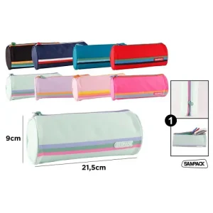 Estuche 1 Cremallera Redondo