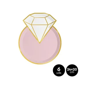 Platos Cartón Anillo 24cm