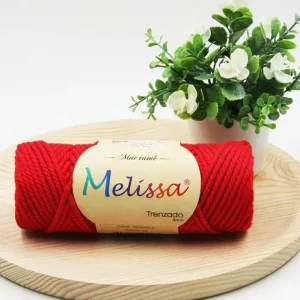 Lana Trenzado Rojo 14
